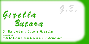 gizella butora business card